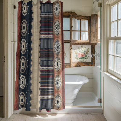 Boho Patches - Rideau de douche Premium