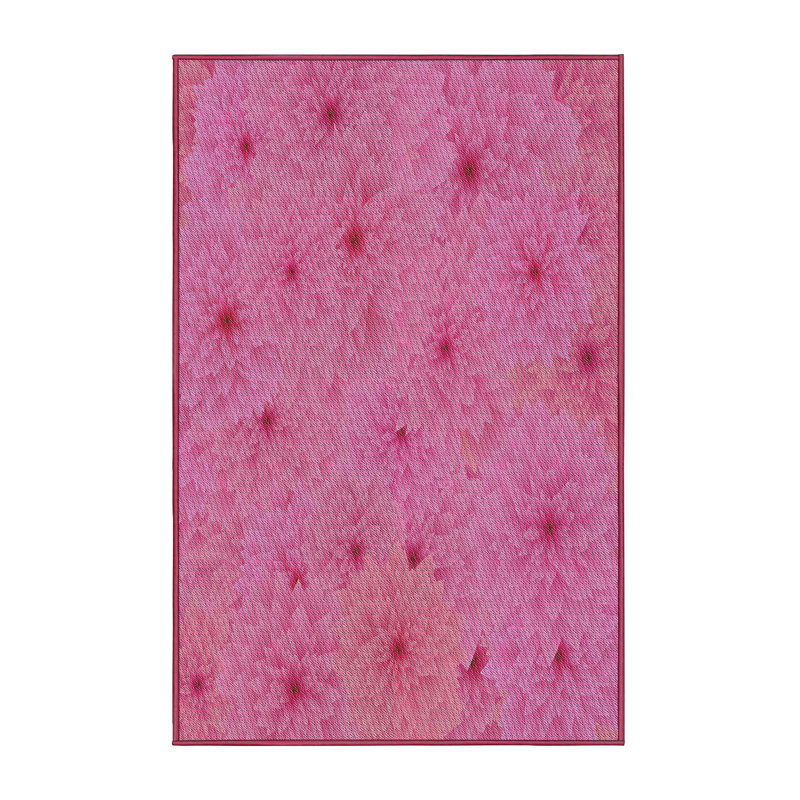 Tapis rose à motif floral Chloe-Ann, Rectangle 8 pi x 10 pi