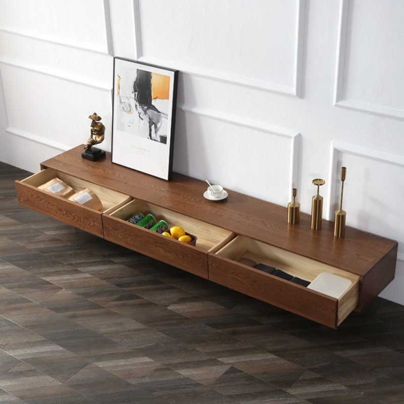 Meuble télé moderne et simple, H 15,75 po x L 82,68 po x l 15,75 po