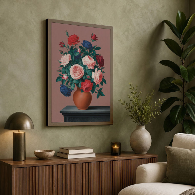 Print, 24x16 - 61.0 x 40.6 cm, Teal Border