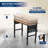 48x20IN Adjustable Workbench Desk, Hardwood Top with Outlets & Metal Frame