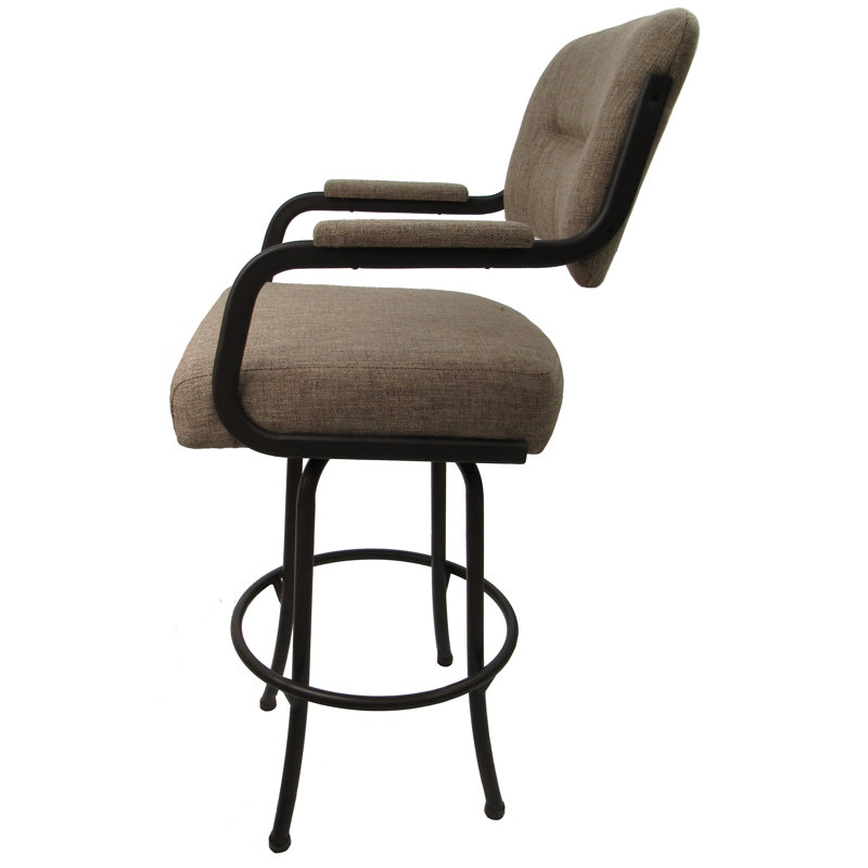 Tabouret de comptoir pivotant 26 po Melvin, Beige bassin, Brun, Counter Stool (26” Seat Height)