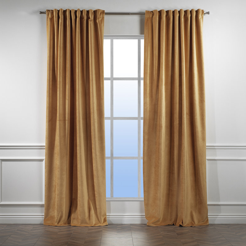 Decorative Double Panel in Matt, Extra Wide X Extra Long, L 52 po x L 120 po, 50 Dijon