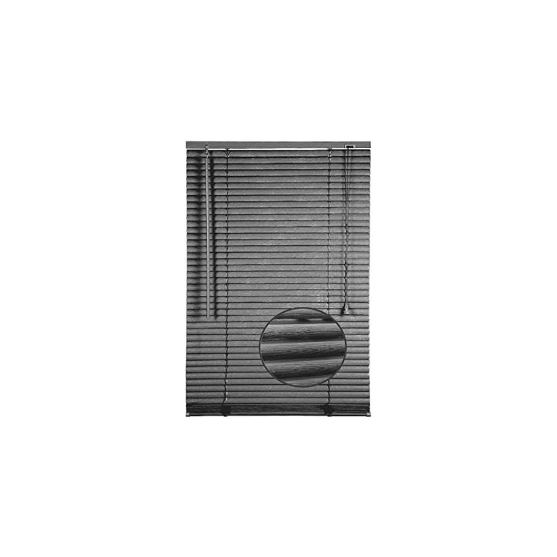Embossed PVC Venetian Blind, Grey, 150 cm L x 60 cm W