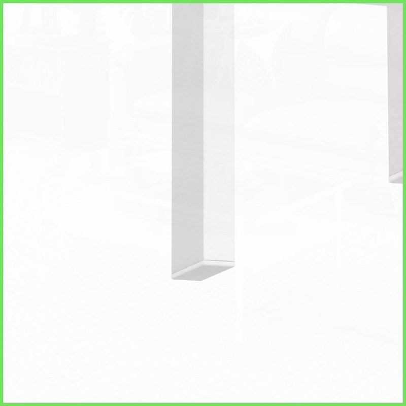 Set of 2 Square Tempered Glass Coffee Tables for Living Room, Easy to Clean &amp; Assemble