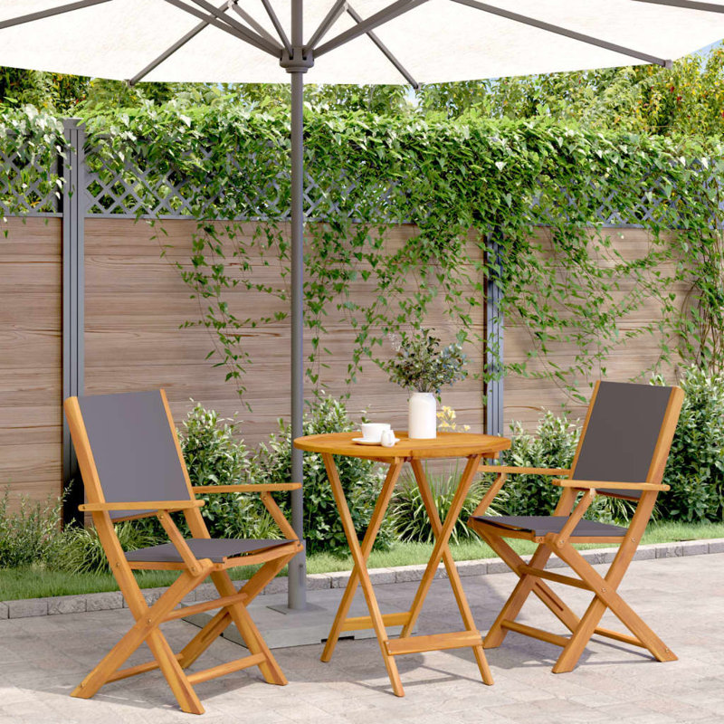 Raania 2 - Person Patio Dining Set with, Anthracite