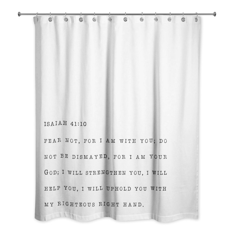 Rideau de douche Fear Not I Am Your God