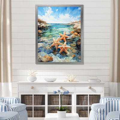Tropical Starfish Beach Serenade 3 - Coastal Tropical Wall Art