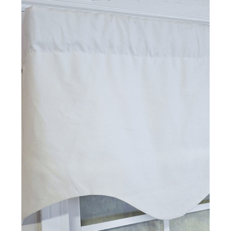 RLF Home Soft Duck  Regal Valance, Off White