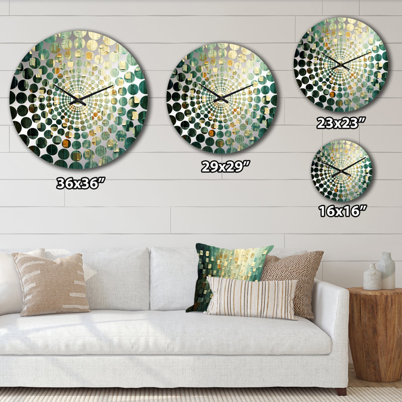 Lytzi - Horloge murale peinture abstraite, Petit