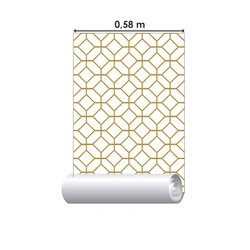 Rouleau de papier peint adhésif doux L 126 po x l 24 po Dannya