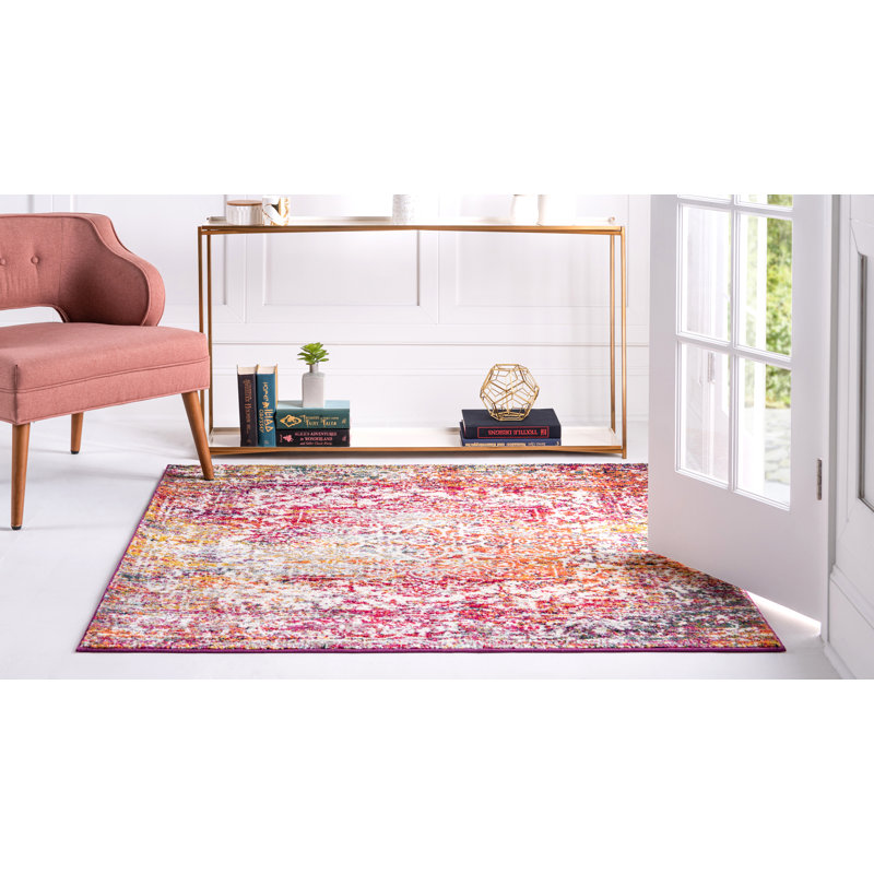 Robinne Oriental Indoor Rug, Square 5'1"