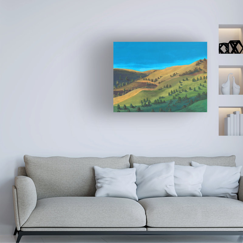 Bolognaise «Golden Hillsides II» sur, H 35 po x l 47 po