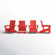 Ratcliff High-Density Polyethylene (HDPE) Outdoor Adirondack Chair Set
