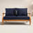 Clairmont Teakwood Patio Loveseat-1187069196