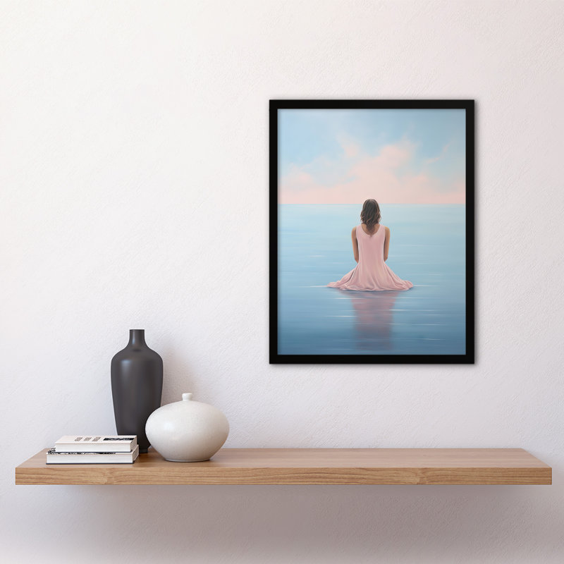 Hoyer Mindfulness Meditation Sea View Minimalist Serenity - Single Picture Frame Print