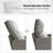 Sumbul Genuine Leather Upholstered Swivel Rocker Recliner-98582912