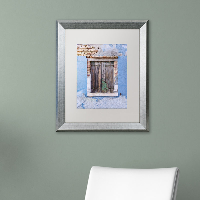 Cliffton «Once Blue», reproduction de photo sur toile encadrée, Toile à cadre argenté, Blanc, H 20 po x l 16 po x P 0,5 po