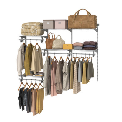 ShelfTrack 48" W - 72" W Closet System Starter Kit
