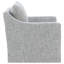 Fauteuil d'appoint pivotant Jira, accoudoirs inclinés, revêtement gris rayé-129099740