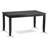 7 Piece Kitchen Table Set Consist of a Rectangle Dining Table and 6 Linen Fabric Dining Chairs, Black-1415565039-1371985486