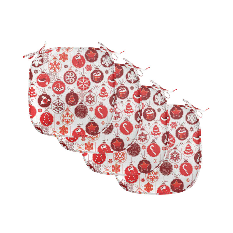 East Ornamental Cultural Seat Cushion, Red/ Taupe/ White/Geometric 17