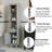 68" H Tall Bathroom Storage Cabinet with Adjustable Shelves and One Drawer & Door, Storage Cabinet for Bathroom, Living Room, Entryway & Kitchen-1165045877