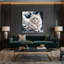 Art mural sur toile chats manchouriens gris-889757351