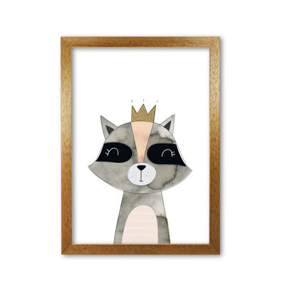 Scandi Grey Raccoon - Painting