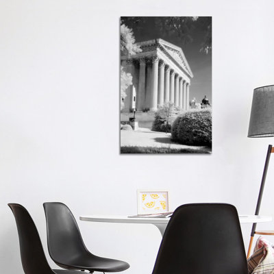 1970s Infrared Photograph Front Of Supreme Court Building Washington Dc USA by Vintage Images - Wrapped Canvas Print