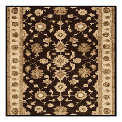 Machine Washable Overdyed Black Area Rug