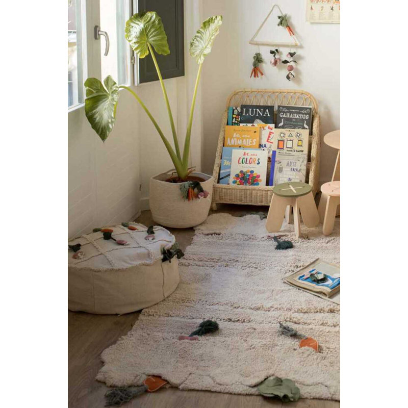 Tic-Tac-Toe Round Pouf