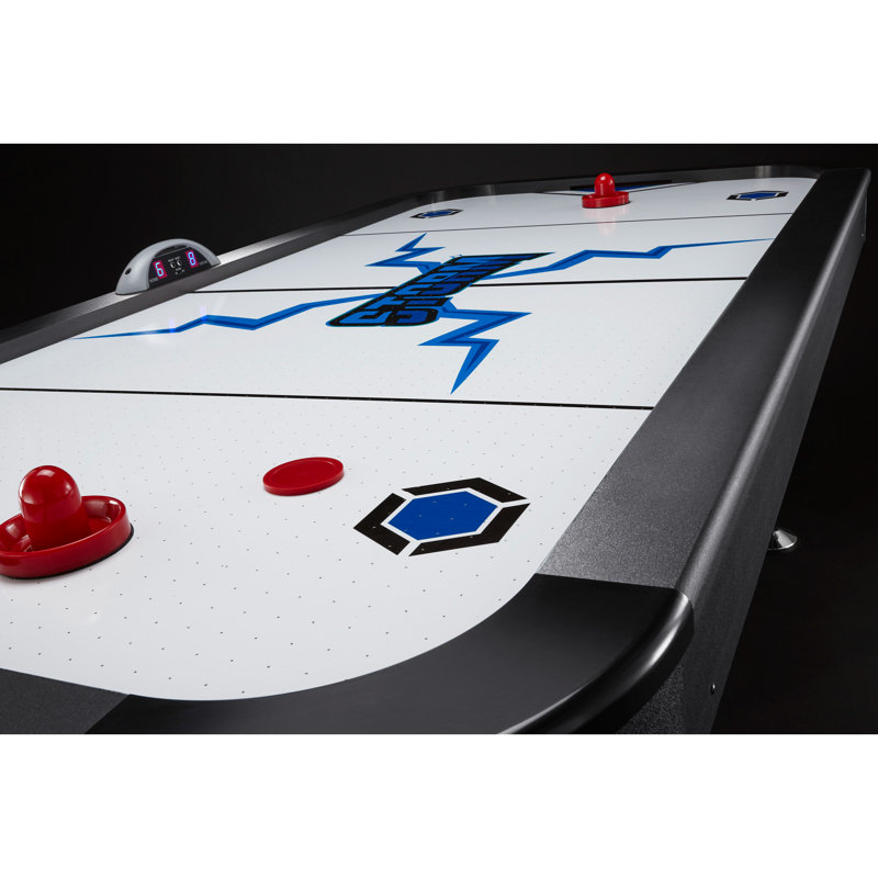 Tournament Size Black and Brown Foosball Table with Steel Rods