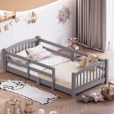 Lit simple gris Montessori