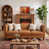 Orange Faux Leather