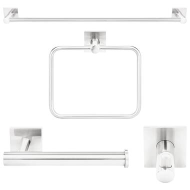 Vanity Art LF31-CH 5 - Piece Bathroom Hardware Set