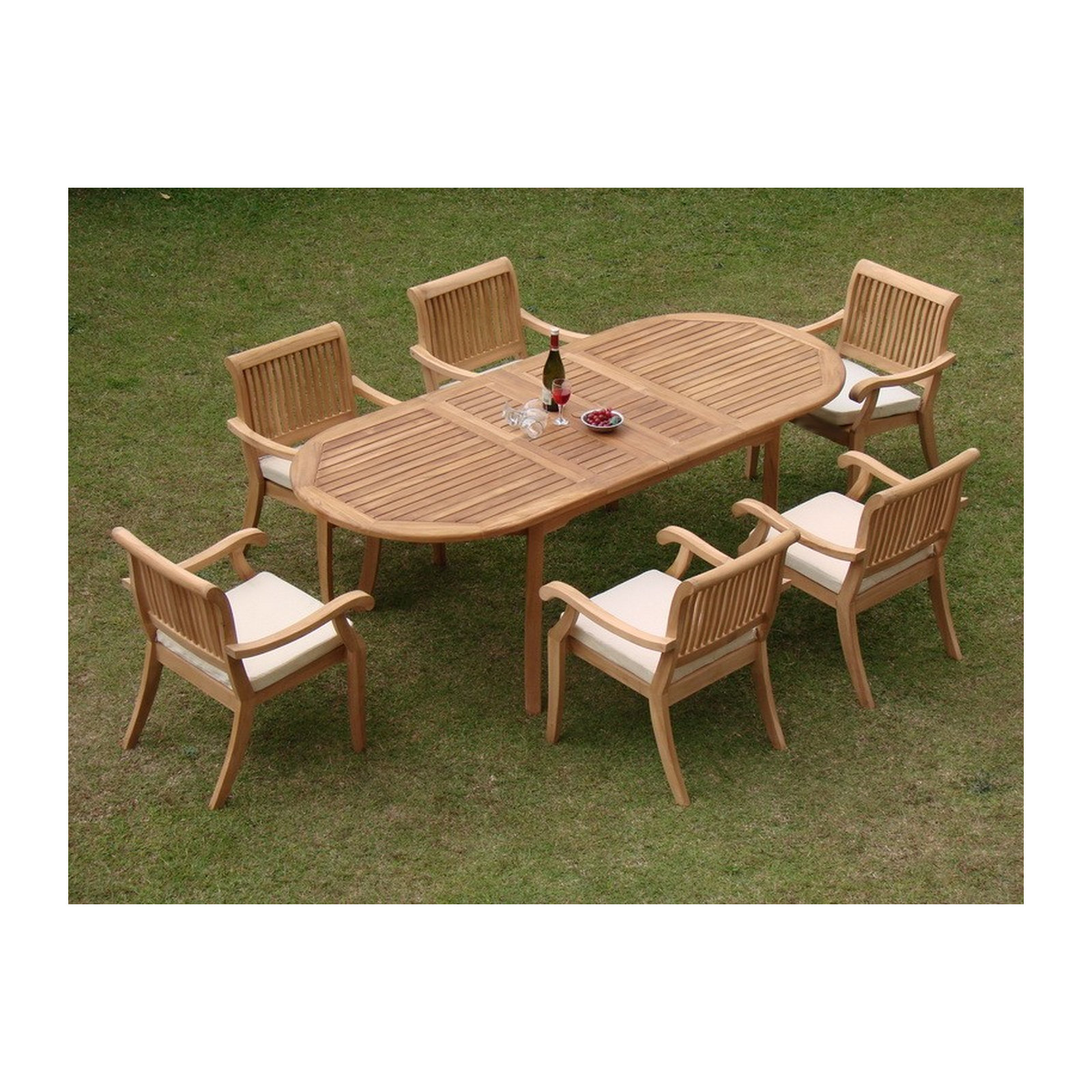 Masten Oval 6 - Person Outdoor Dining Set
