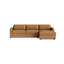 Archie Leather Sofa with Chaise (105")-1530252428-1530252434