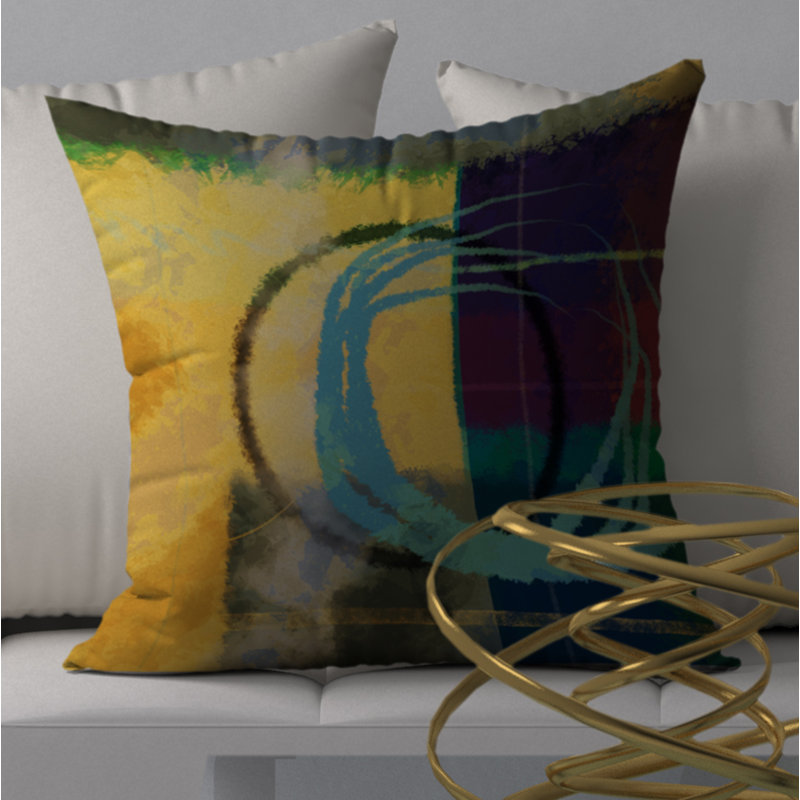 Housse de coussin décorative carrée pure Gentle, 24 po x 24 po