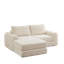 in 1 Convertible Sofas Bed, Beige Corduroy Foam Spring, Modern Home Lounge-1419491316