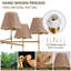 Luminaire suspendu industriel industriel à 6 lumières Boho Rattan Chandelier
