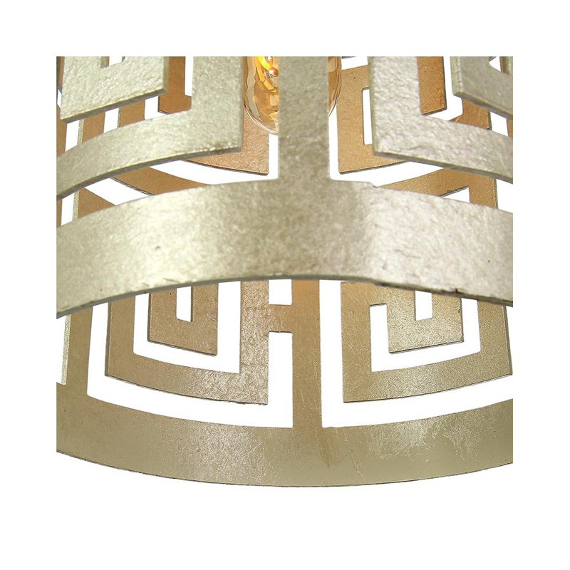 Greek 1 - Light Lantern Cylinder Pendant, Oyster White