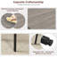 Ensemble de table de bar et chaises pour 4, ensemble de 4 chaises de table de petit déjeuner à hauteur de comptoir de 4 pour salle à manger, cuisine, bar, appartement, gris-723458710