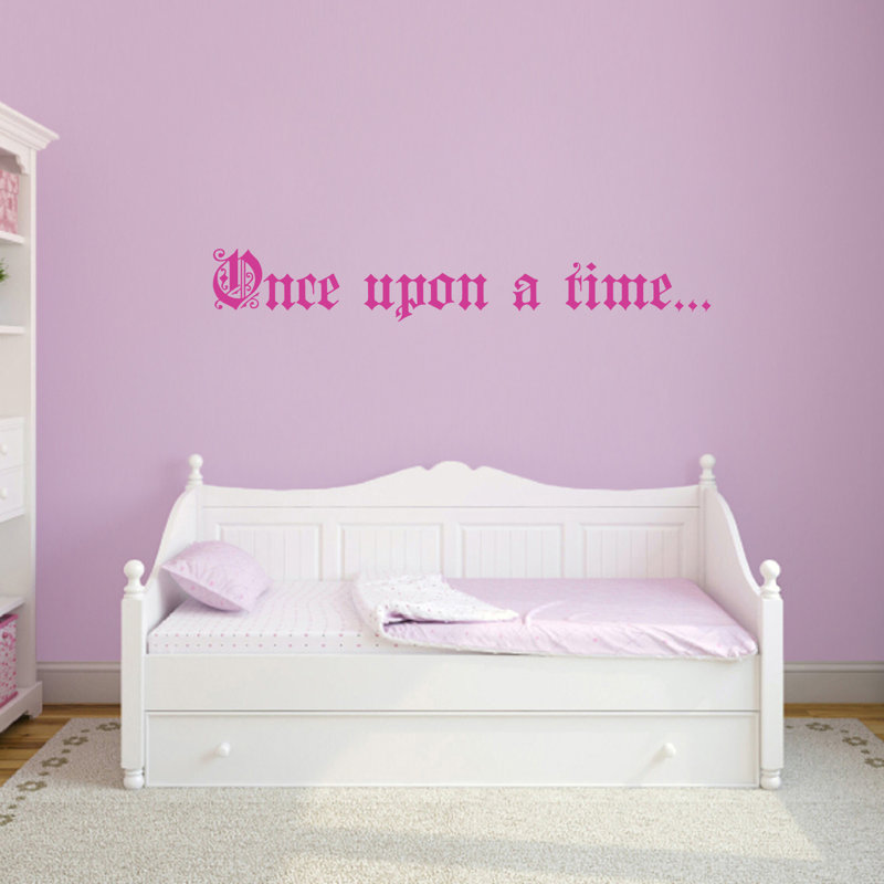 Text & Numbers Non-Wall Damaging Wall Decal, Hot Pink