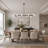 10-Lights  Adjustable Modern Linear Branch Chandelier-123162534