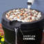 Baril d'eau de pluie de 48 gallons Mighty Tuff - noir, double robinet, filtre à débris intégré et canal de débordement