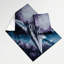 Tapisserie murale «Space Futuristic vaisseau spatial»-133635860