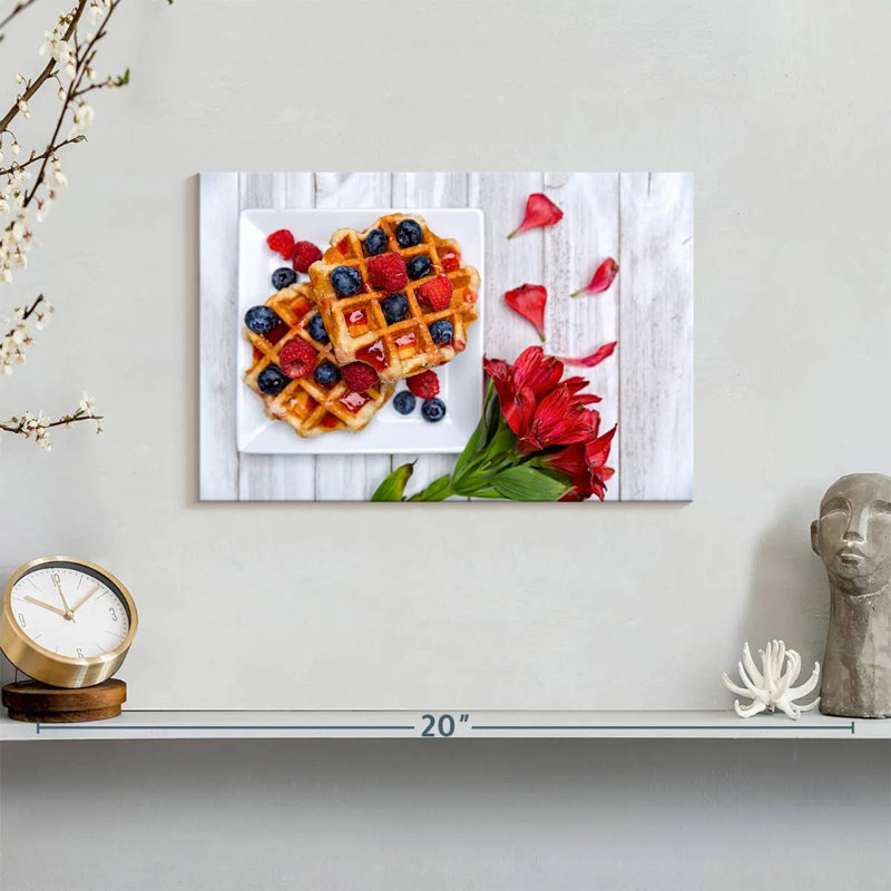 Yarlin Berry Waffles, 8" H x 12" W