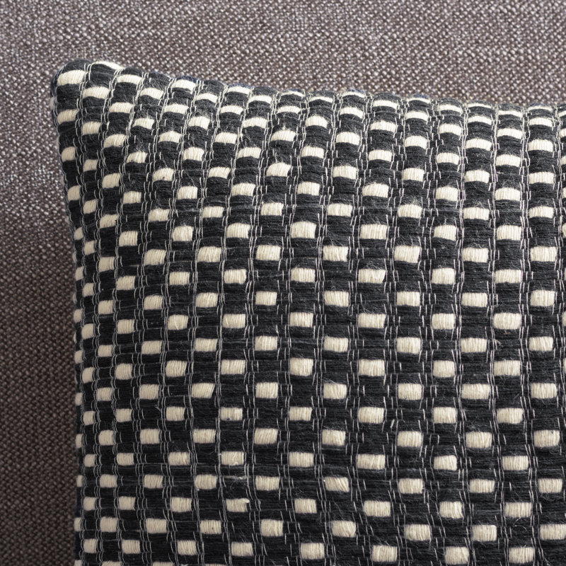 Coussin Millie, Noir/crème