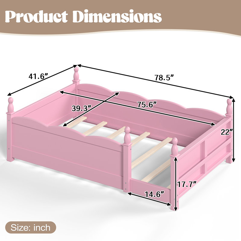 Lits avec rangement, lit simple Montessori